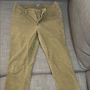 Old Navy Olive Rockstar Jeans Size 10